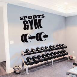 Gym Wall Decal Motivational Fitness Quote, Removable Vinyl Decor T780 - thumbnail 1