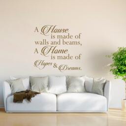 Family Quote Vinyl Wall Decal House, Home, Love & Dreams #16 - thumbnail 1