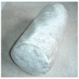 "Velvet Chenille Bolster Cushion Cover Cream Cylinder Pillow Sham 16"" 18"" Round Ended End Case 6"" 8"