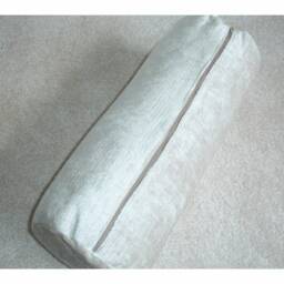 "Velvet Chenille Bolster Cushion Cover Cream Cylinder Pillow Sham 16"" 18"" Round Ended End Case 6"" 8" - thumbnail 4