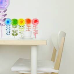 Wall Decal Flower, Yellow Flower - Aura Meadow Collection Bedroom D??cor, Playroom Floral By Easysweethome - thumbnail 3
