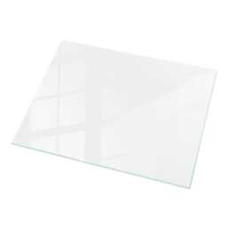 Smooth White Color Glass Table Top, Elegant Surface, Scratch-Resistant Layer, Scandinavian-style Top - thumbnail 2