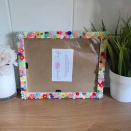 Colourful 3D Acrylic Flower Photo Frame 5 X 7 Inches - thumbnail 2
