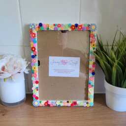Colourful 3D Acrylic Flower Photo Frame 5 X 7 Inches - thumbnail 4