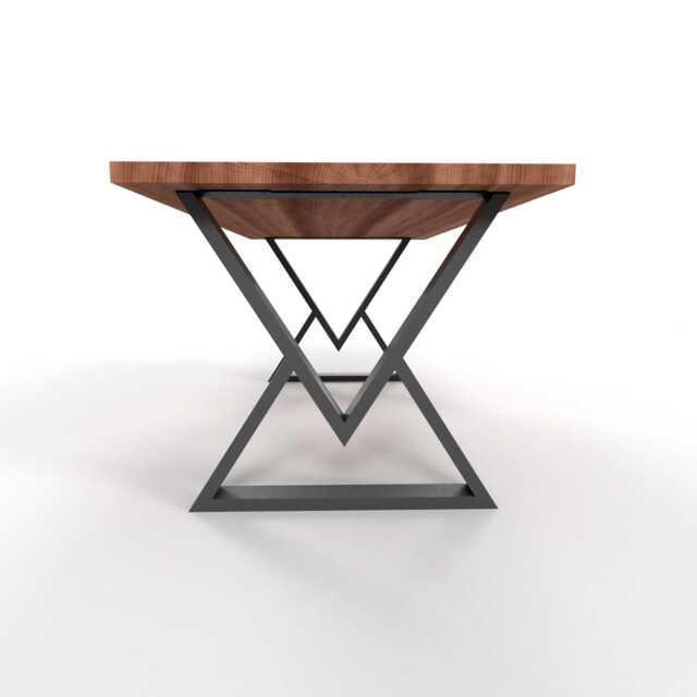 Handmade Steel Table Legs Industrial X-Frame Dining Base, N10 - image 1