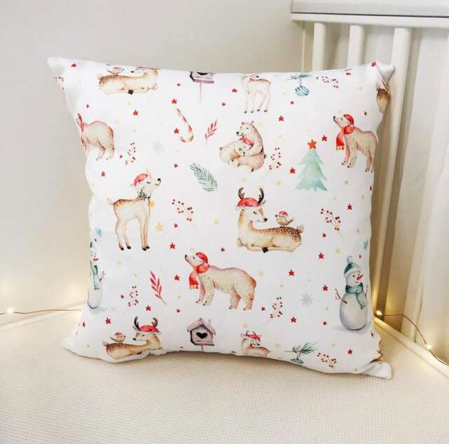 Cosy Christmas Pillow, Christmas Cushion, Baby Gift, Pillows, Children's Room Decor, Shower Nursery Pillow, Kids Pillow - image 1