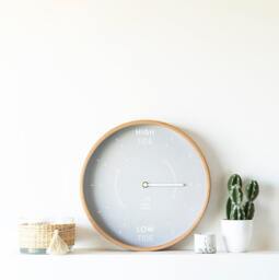 Grey Wood Tide Clock Custom - thumbnail 1