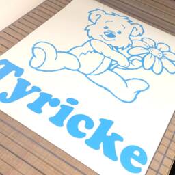Personalised Teddy Bear Nursery Wall Stickers, Decor, Decal, Art, Baby Gift - thumbnail 2