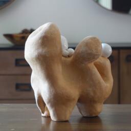 Handmade Chamotte Clay Sculpture Contemporary Art Object - thumbnail 3