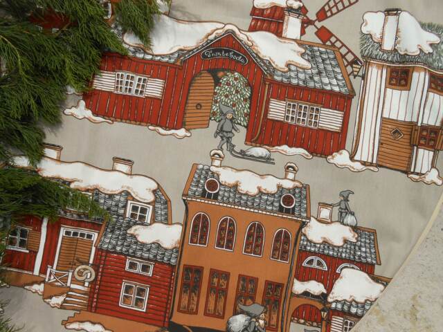 Christmas Home Decor Winter Decoration Tree Skirt Holiday Swedish Scandinavian Nordic - image 1