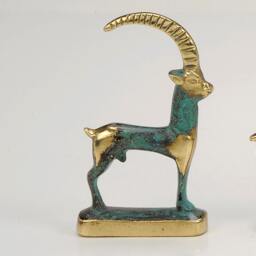 Bronze Deer Statue, Patina Finish, Animal Figurine - thumbnail 2