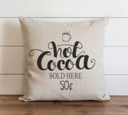 Hot Cocoa 20 X Pillow Cover // Christmas Holiday Throw Gift Accent - thumbnail 1
