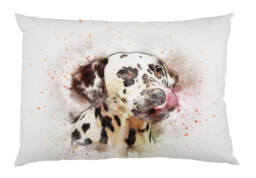 Dalmatian Dog Pet Spotty Animal - Luxury Velvet Watercolour Cushion , Water Colour Case Cover Or & Filling - thumbnail 1