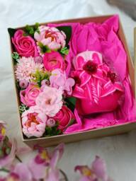 Carved Candles Gift Box Mother's Day Wedding Birthday Valentine's Bath Home Flower Bouquet Luxury Handmade Soap Roses For Her - thumbnail 1