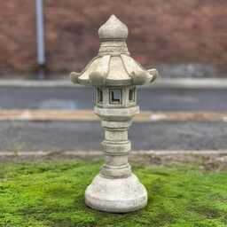 Concrete Pagoda Sculpture Stone Lantern Statue Cement Japanese Ornament Zen Garden Decor Pagoda Lover Gift Front Door Art - thumbnail 3