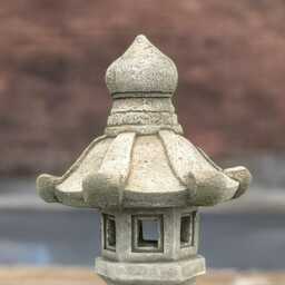 Concrete Pagoda Sculpture Stone Lantern Statue Cement Japanese Ornament Zen Garden Decor Pagoda Lover Gift Front Door Art - thumbnail 4