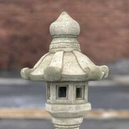Concrete Pagoda Sculpture Stone Lantern Statue Cement Japanese Ornament Zen Garden Decor Pagoda Lover Gift Front Door Art - thumbnail 2