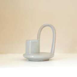 Ceramic Glazed Candle Holders, Rustic Charm , Cosy Home Decor, Shelf Styling - thumbnail 3