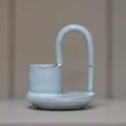 Ceramic Glazed Candle Holders, Rustic Charm , Cosy Home Decor, Shelf Styling - thumbnail 4