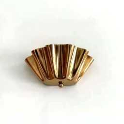 Elegant Brass Half Flower Wall Sconce - Handmade Modern Light, Italian Lamp - thumbnail 2