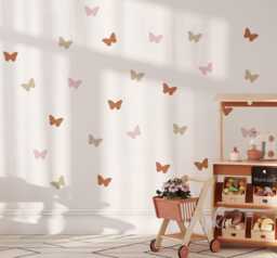 Butterflies Decal - Choose Your Color, Butterfly Decals, Stickers, Wall Decal - thumbnail 1