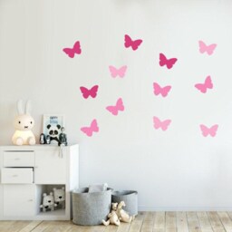 Butterflies Decal - Choose Your Color, Butterfly Decals, Stickers, Wall Decal - thumbnail 2
