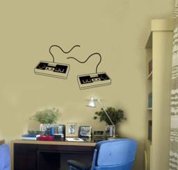 Retro Joysticks Vinyl Wall Decal Video Games Playroom Gaming Art Stickers Mural - #2916Di - thumbnail 1