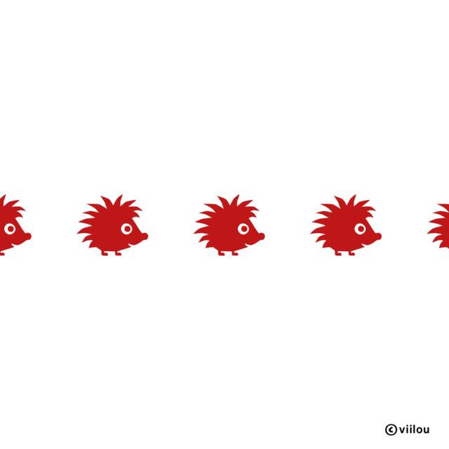Wall Stickers Hedgehogs Border Baby Room Decals Animals Tattoos Nursery Pictures Children Illustration Kids Diy - image 1