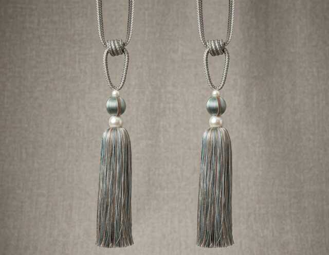 2x Venice Tieback Orb - 1000mm Embrace 9 Colour Tassel Pair - image 1