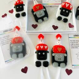 Fused Glass Sheep Christmas Decorations - Glass Decoration, Sheep Tree Cornwall - thumbnail 3