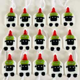 Fused Glass Sheep Christmas Decorations - Glass Decoration, Sheep Tree Cornwall - thumbnail 4