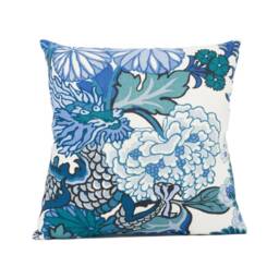 Schumacher - Chiang Mai Dragon China Blue Art Deco Chinoiserie Designer Cushion Cover Handmade Throw Pillow Luxury Home D??cor - thumbnail 2
