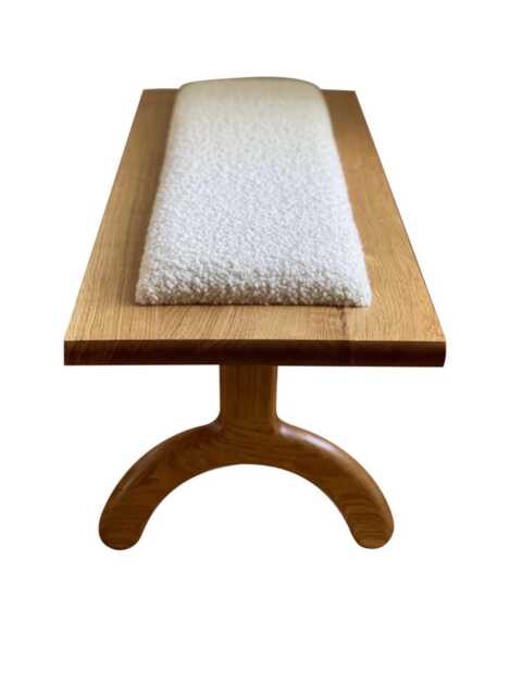 Solid Oak Boucl?? Bench Extended - Luxury Handcrafted UK Furniture Home Decor - image 1