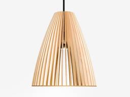 Teia Wood Pendant Light, Woodlamp, Lampshade Birch - thumbnail 1