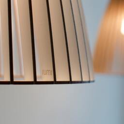 Teia Wood Pendant Light, Woodlamp, Lampshade Birch - thumbnail 3