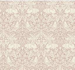 Changing Pad Cover Ready Ship Girls William Morris Pink Birds Silhouette Floral - thumbnail 1
