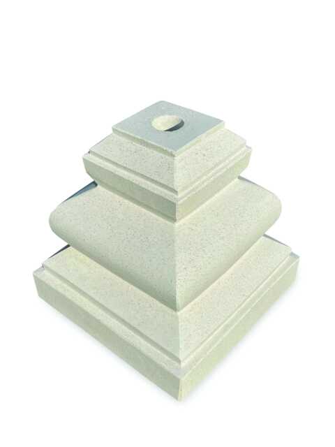 Bali Parasol Base Large Terrazzo White, 27Kg Standalone Garden - image 1