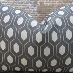 Designer Pillow Cover, Thom Filicia, Euclid, Tuxedo - thumbnail 4