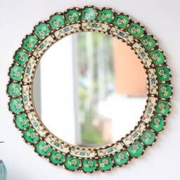"Peruvian Mirrors ""Armoniosa Verde 45 cm" - thumbnail 2