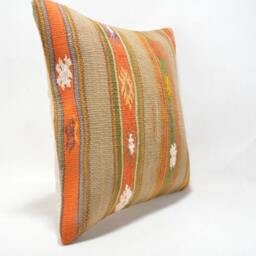 Kilim Cushion Cover, Kilim Pillow, Home Decor, Cojin Lana , Unico , 16x16Inc, Decor , Decorative Pillow - thumbnail 2