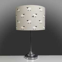 Lampshades in Sophie Allport Sheep Grey Fabric Handmade Various Sizes Free Delivery - thumbnail 4
