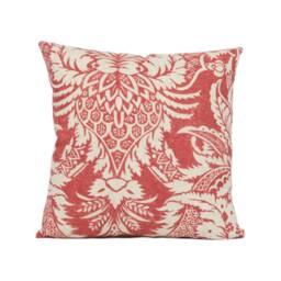 Thibaut - Chardonnet Damask Red Handmade Cushion Cover Stunning Throw Pillow Designer Home D??cor - thumbnail 3