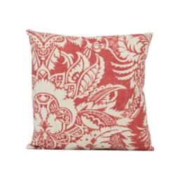 Thibaut - Chardonnet Damask Red Handmade Cushion Cover Stunning Throw Pillow Designer Home D??cor - thumbnail 2