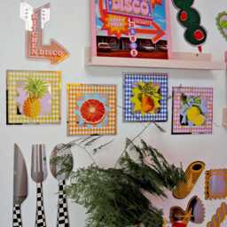 Pineapple Vintage Summer Mirror Tile - thumbnail 4