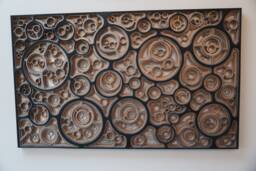 3D Wall Art, Multi Layered, Laser Cut, Wood Carving , Geometric, Contemporary Original Work Of Art - thumbnail 1