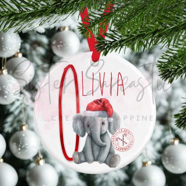 Personalised Kids Christmas Decoration - Grandson First Gift Niece 1St Bauble Stocking Filler Eve Box