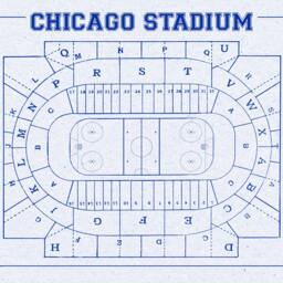 Chicago Blackhawks United Center Blueprint Art Print Vintage Style Hockey Drawing - thumbnail 2