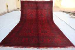 4x7 Ft Turkmen Oriental Rug, Afghan Bukhara Handmade Geometric Genuine Khal Mohammedi Area Living Room D??cor Carpet - thumbnail 1