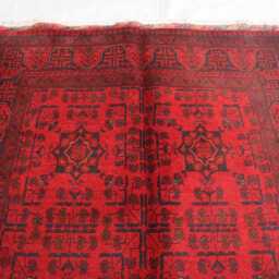 4x7 Ft Turkmen Oriental Rug, Afghan Bukhara Handmade Geometric Genuine Khal Mohammedi Area Living Room D??cor Carpet - thumbnail 3