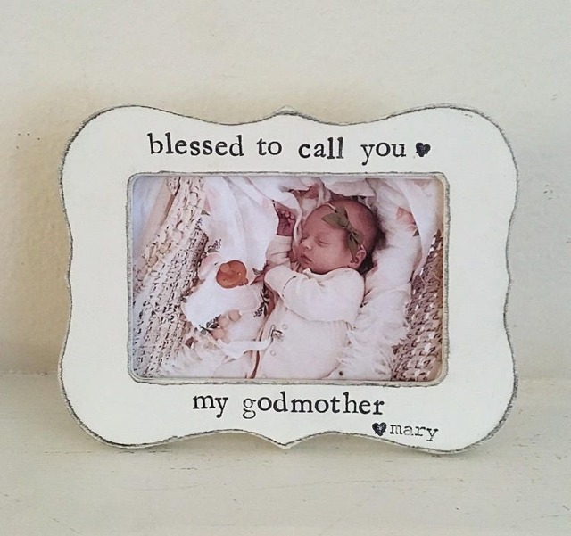Blessed To Call You My Godmother Picture Frame, Personalized Godmother Gift From Child - image 1
